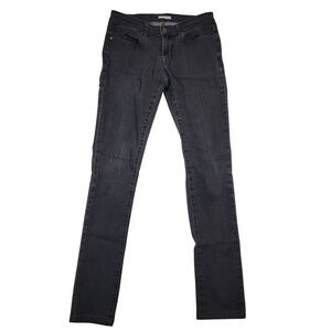 Eileen Fisher Skinny Jeans Sz 4 Dark‎ Gray Made in USA Stretch Organic Cotton
